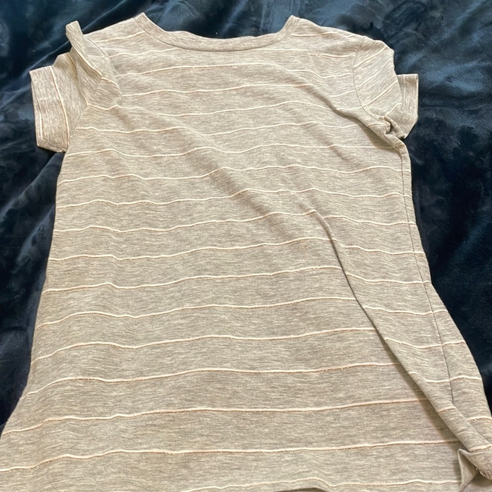 Grey striped shirt